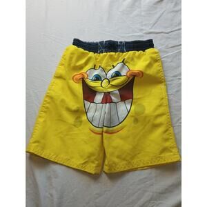 Vintage Y2K Spongebob Squarepants Smile Swim Shorts Size 24 Months